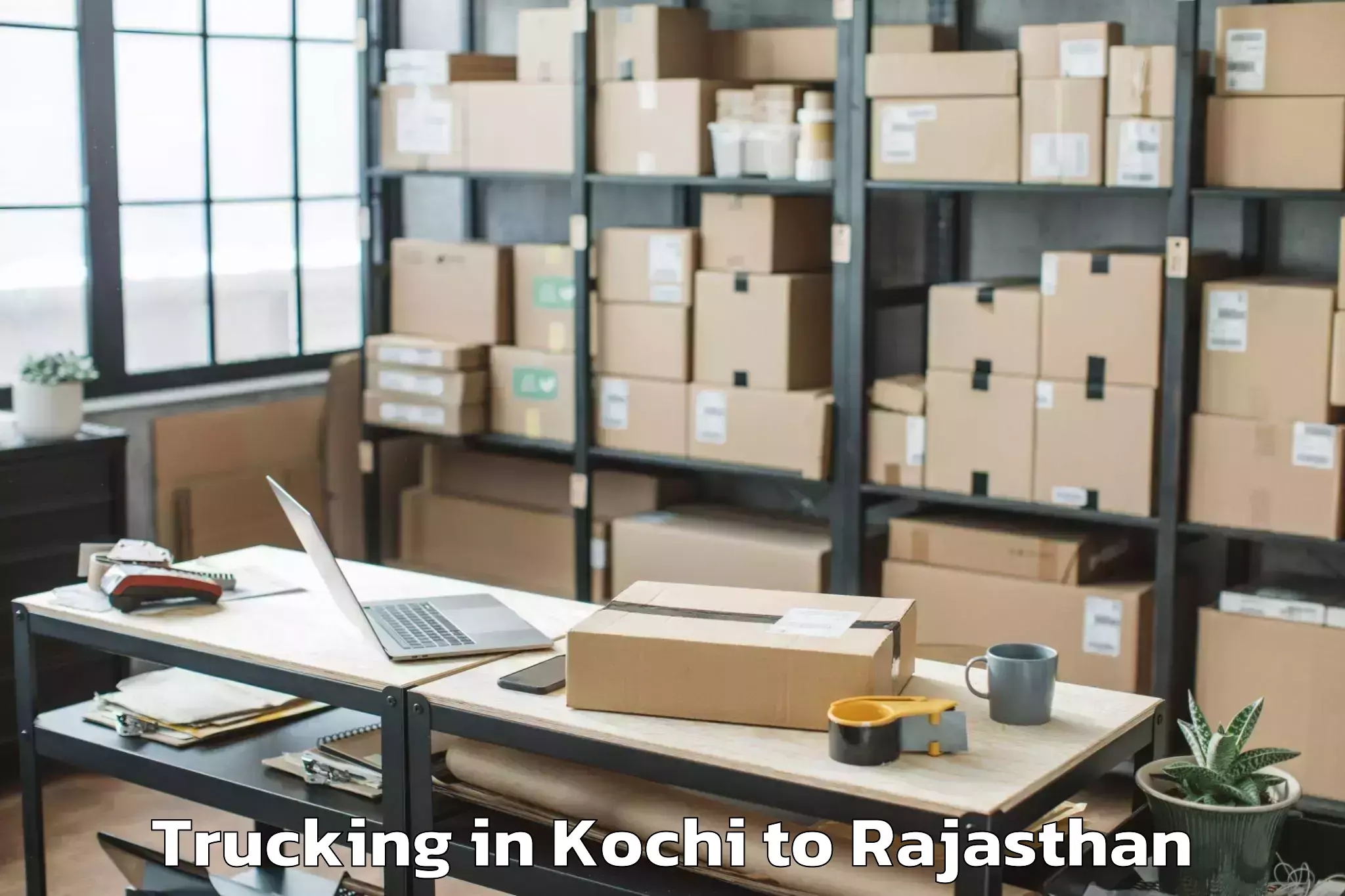 Leading Kochi to Kapasan Trucking Provider